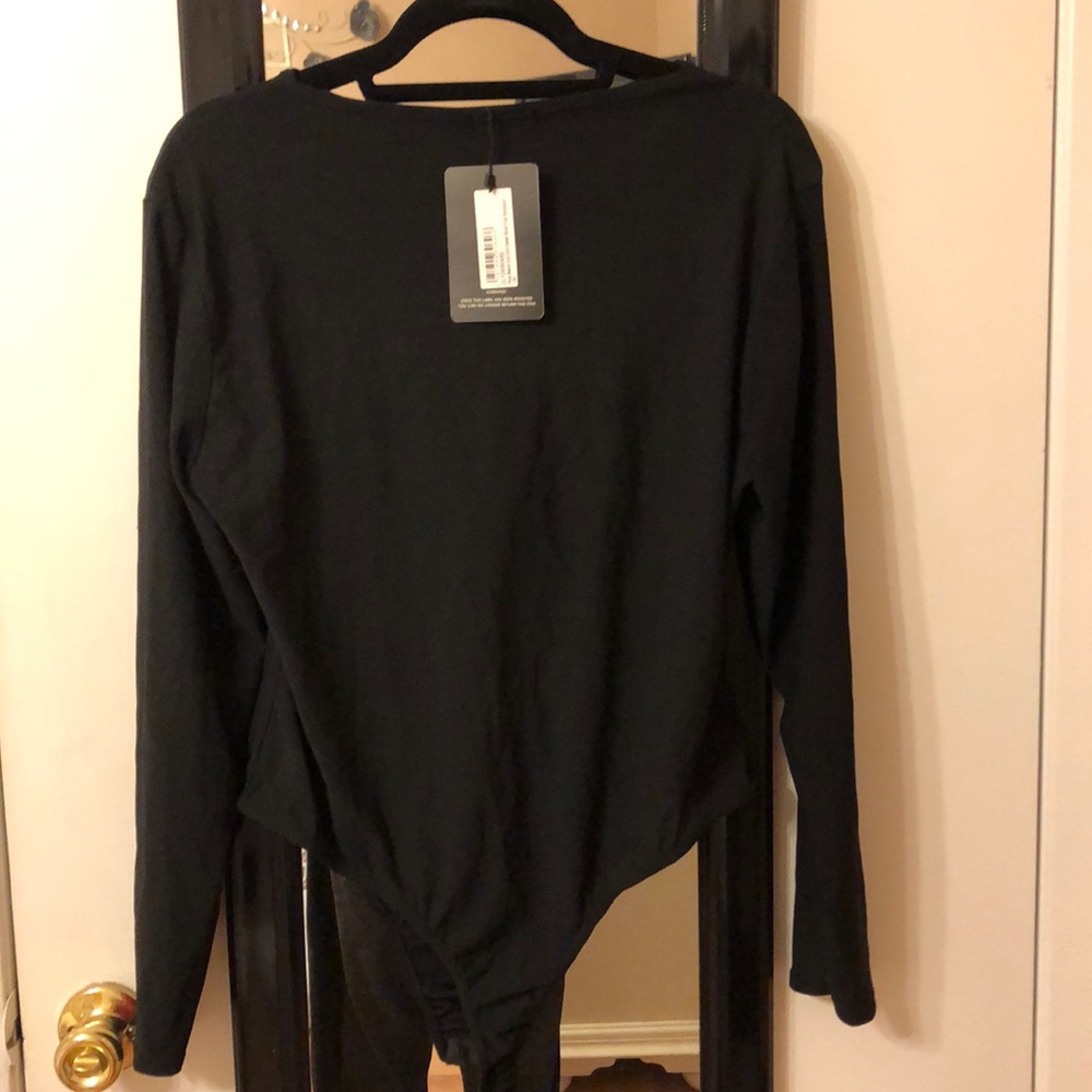 Black peephole body suit - Picture 3 of 3